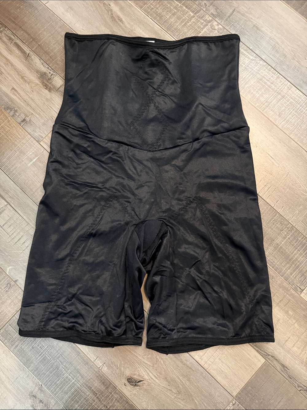 Flexees High-Waist Black Shapewear Shorts